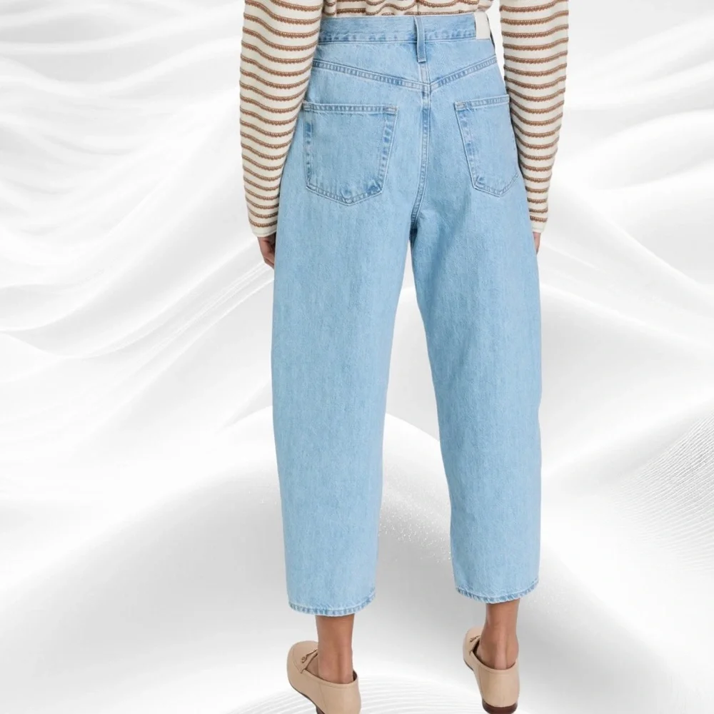 Edwin Dani Jeans‎ in Escape Blue  Cropped Wide Leg Size 28X25
